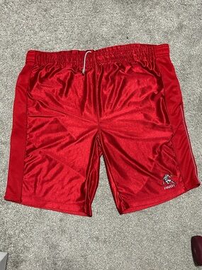 Vintage And1 Baggy Basketball Red Shorts